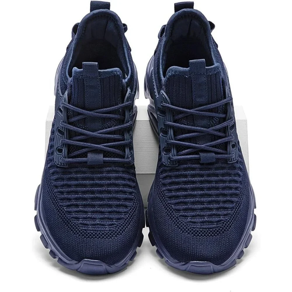 Men's Blue Slip on Walking Shoes Tennis Running Sneakers Lightweight Casual